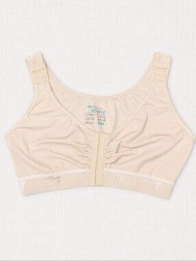 Marena Recovery Post Surgical Compression Bra 4244 Nude Beige Front Closure XL